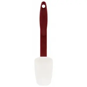 Lengua de alta temperatura tipo cuchara 26,5 cm de largo Blanco/Rojo