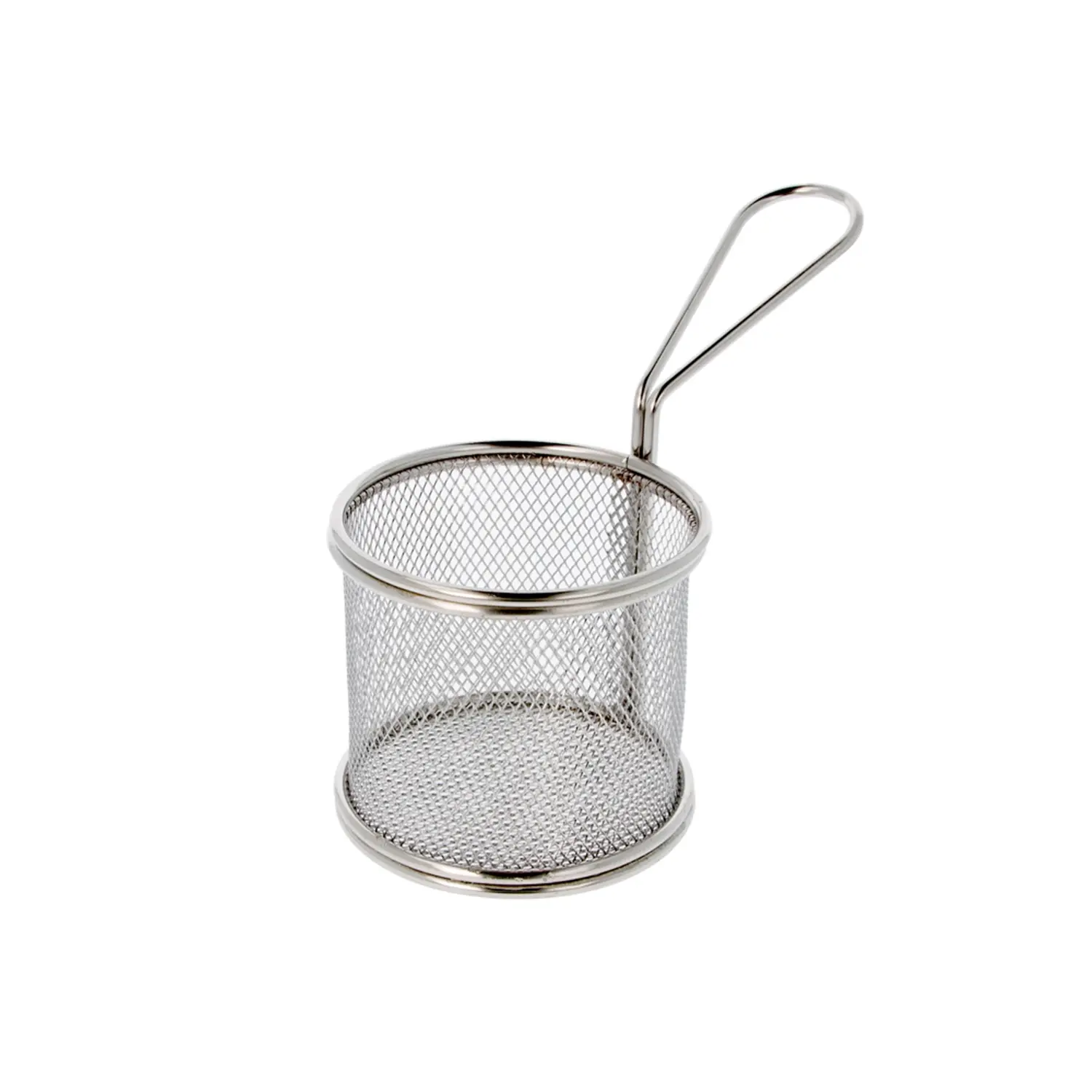 Mini friggitrice rotonda artinox  ø 9x8 cm argento acciaio inox (6 unità)