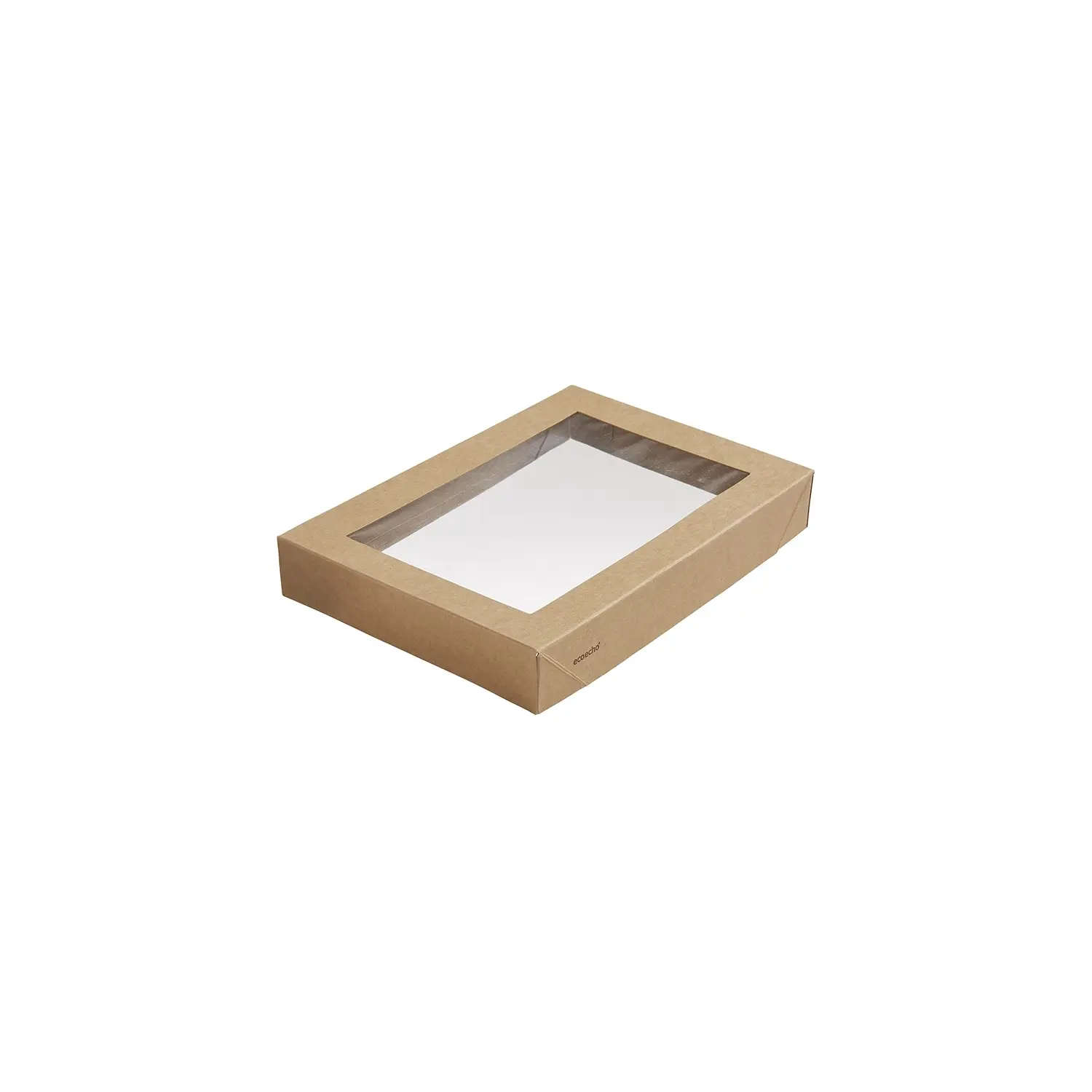 Tapa cartón/PLA caja 1100ml abertura (Pack 300 u.)