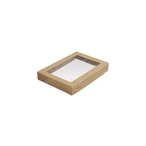 Tapa cartón/PLA caja 1100ml abertura (Pack 300 u.)