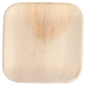 Piatti quadrate areca  18x18x1,5 cm naturale areca (200 unità)