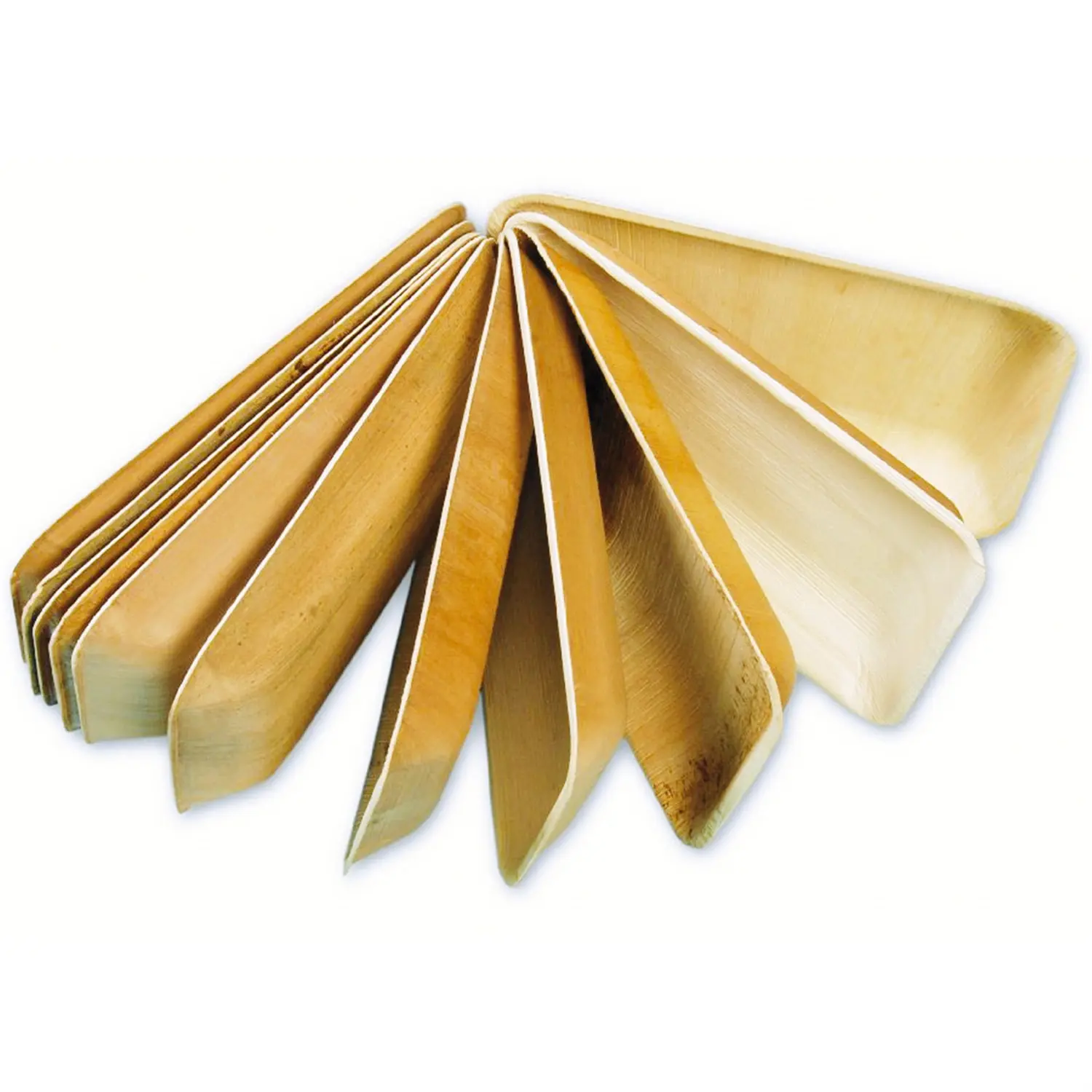 Vassoi rettangolari areca  22,5x14,5x3 cm naturale areca (200 unità)