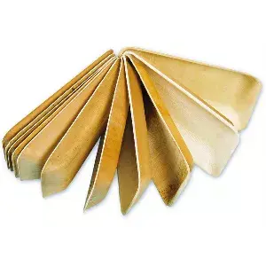 Vassoi rettangolari areca  22,5x14,5x3 cm naturale areca (200 unità)