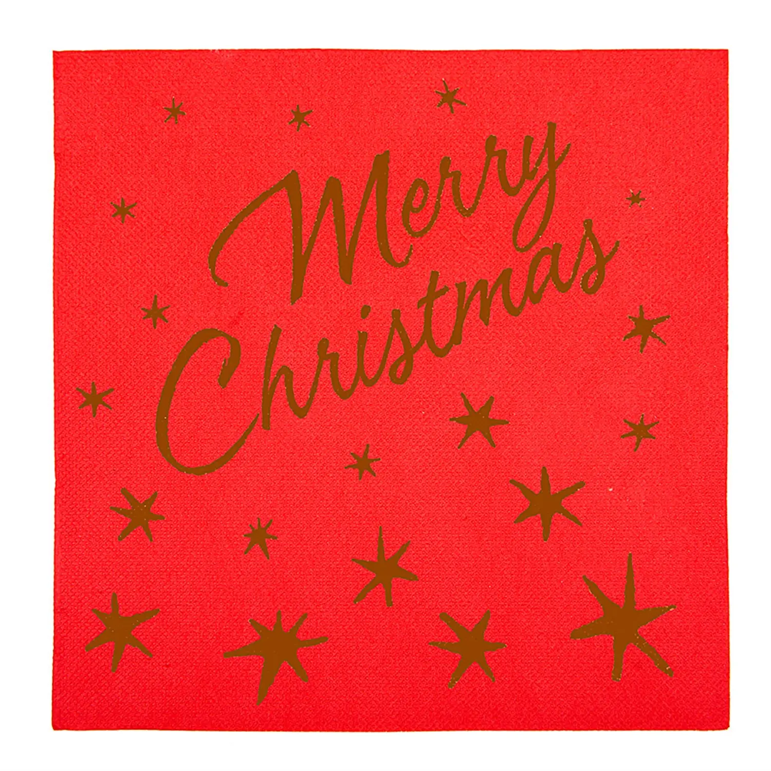 Tovaglioli 'merry christmas' 55 g/m2 40x40 cm rosso airlaid (700 unità)