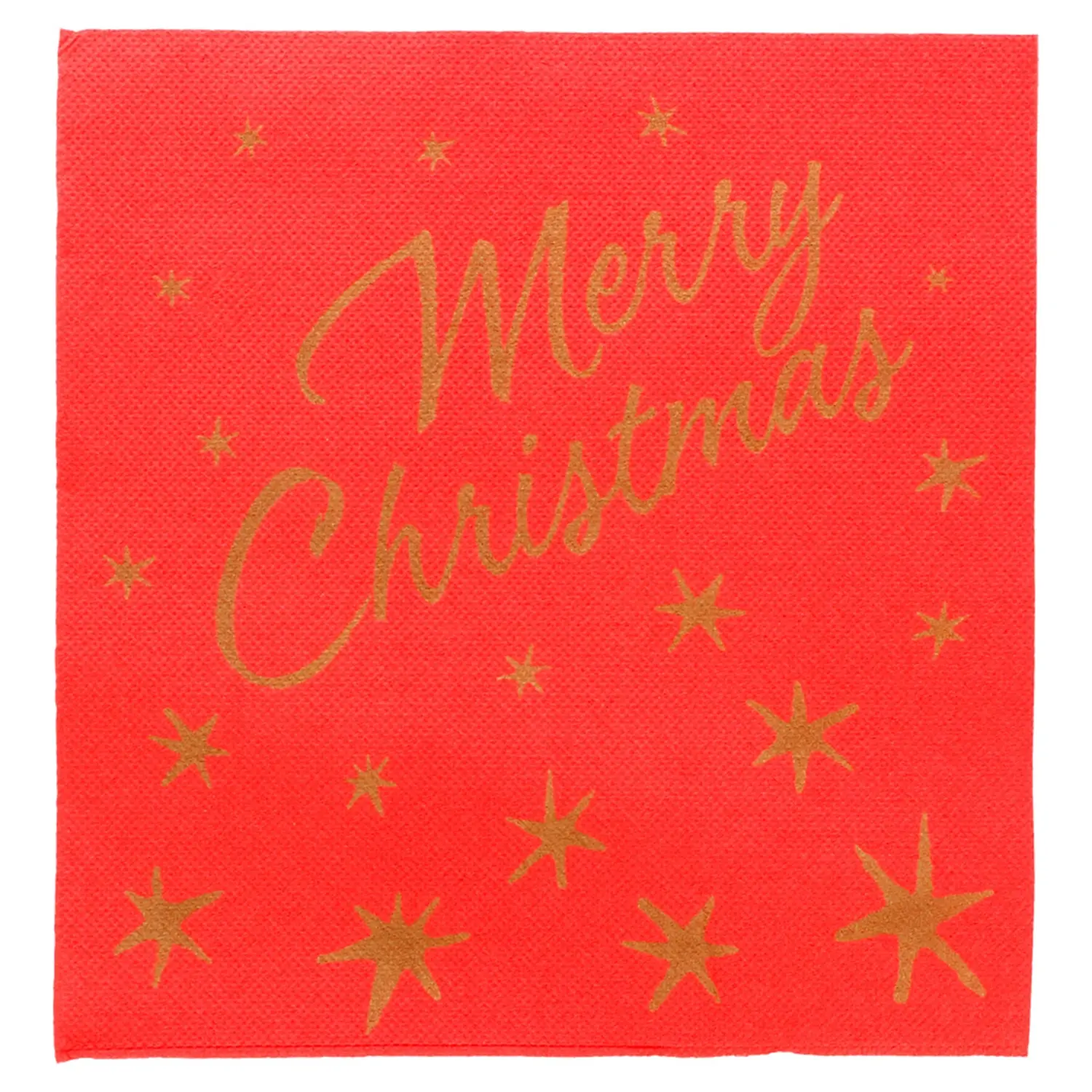 Tovagliole double point 'merry christmas' 18 gr/m2 40x40 cm rosso tissue (1200 unità)