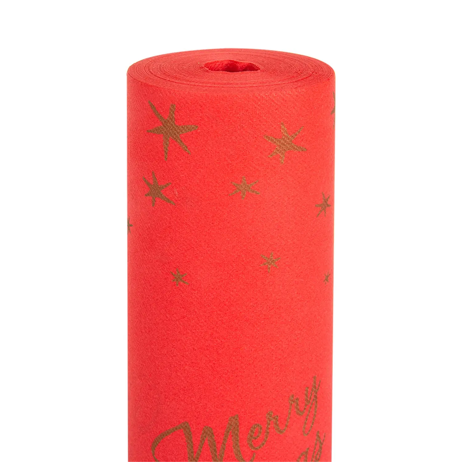 Tovaglia "tu y yo" (20 servici) 'merry christmas' 55 g/m2 0,40x24 m rosso airlaid (6 unità)