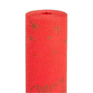 Tovaglia "tu y yo" (20 servici) 'merry christmas' 55 g/m2 0,40x24 m rosso airlaid (6 unità)