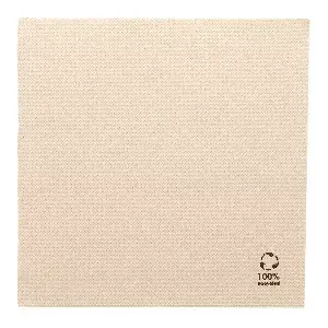 Tovaglioli ecolabel double point  19 g/m2 39x39 cm naturale tissue riciclato (1200 unità)