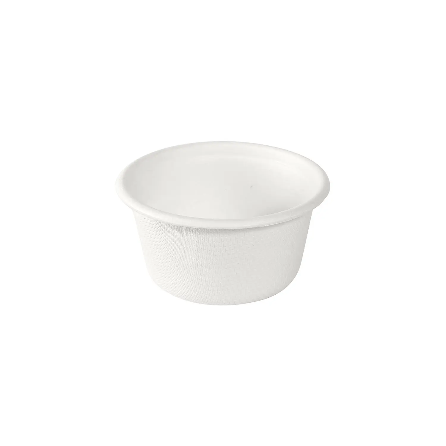 Tarrina de bagazo en color blanco 55 ml