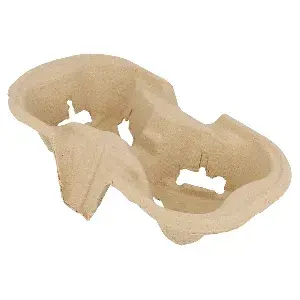 Portabicchieri, 2 posti   21x10,5 cm naturale cartone (600 unità)