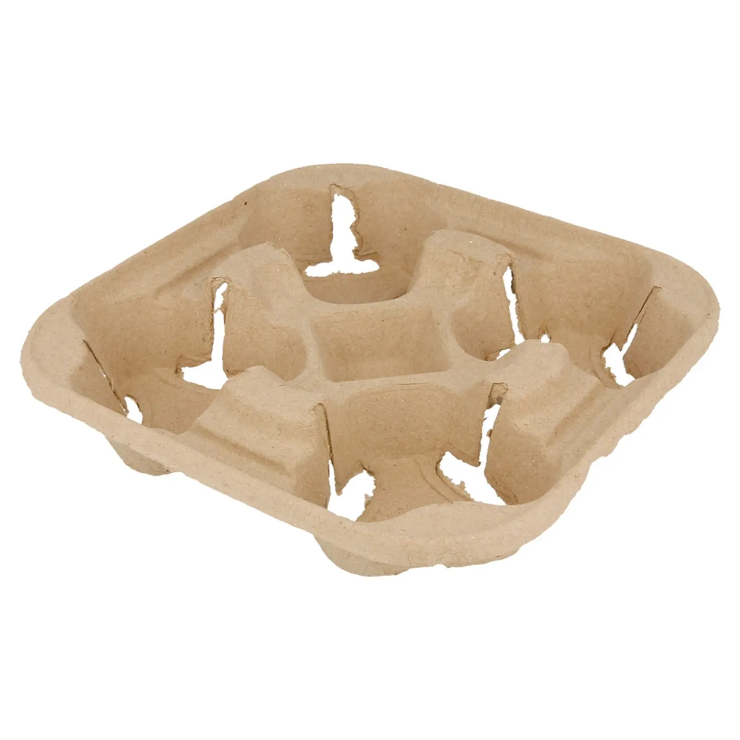 Cup carrier, 4 copos   22x22 cm natural cartão (300 unidade)