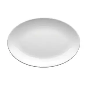 Piatti ovale asami ware  46x32 cm bianco melamina (6 unità)