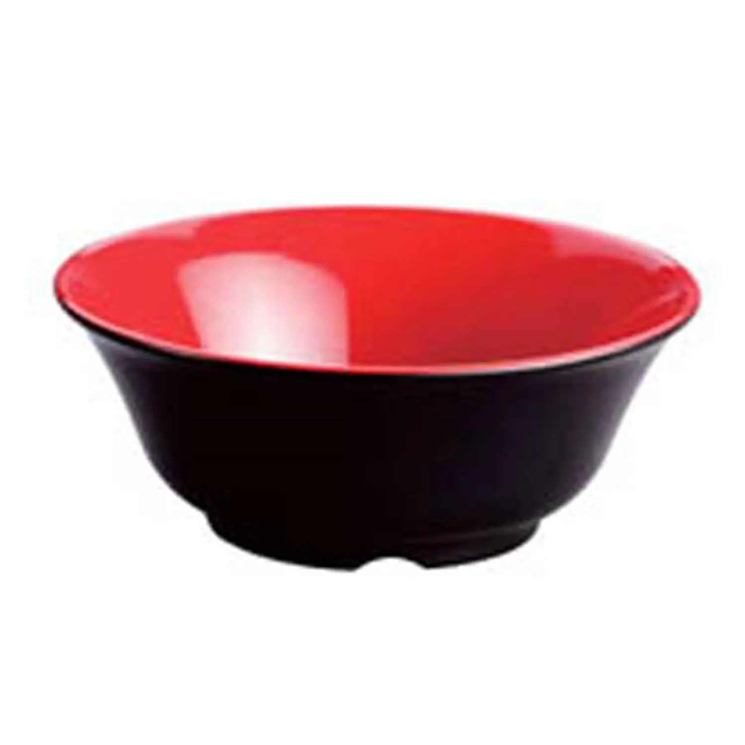 Ciotole nero/rosso asami ware 2600 ml ø 25,4x10 cm melamina (24 unità)