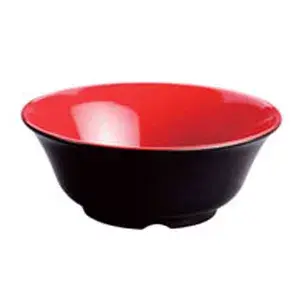 Tigelas preto/vermelho asami ware 2600 ml ø 25,4x10 cm melamina (24 unidade)