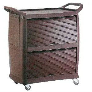 Carrello con chiusure 2 lati arrow  98x50,5x105 cm marrone pp (1 unità)