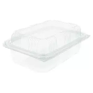 Recipiente pastelaria com tampa  1 l 20,7x14,2x7,8 cm transparente rpet (400 unidade)
