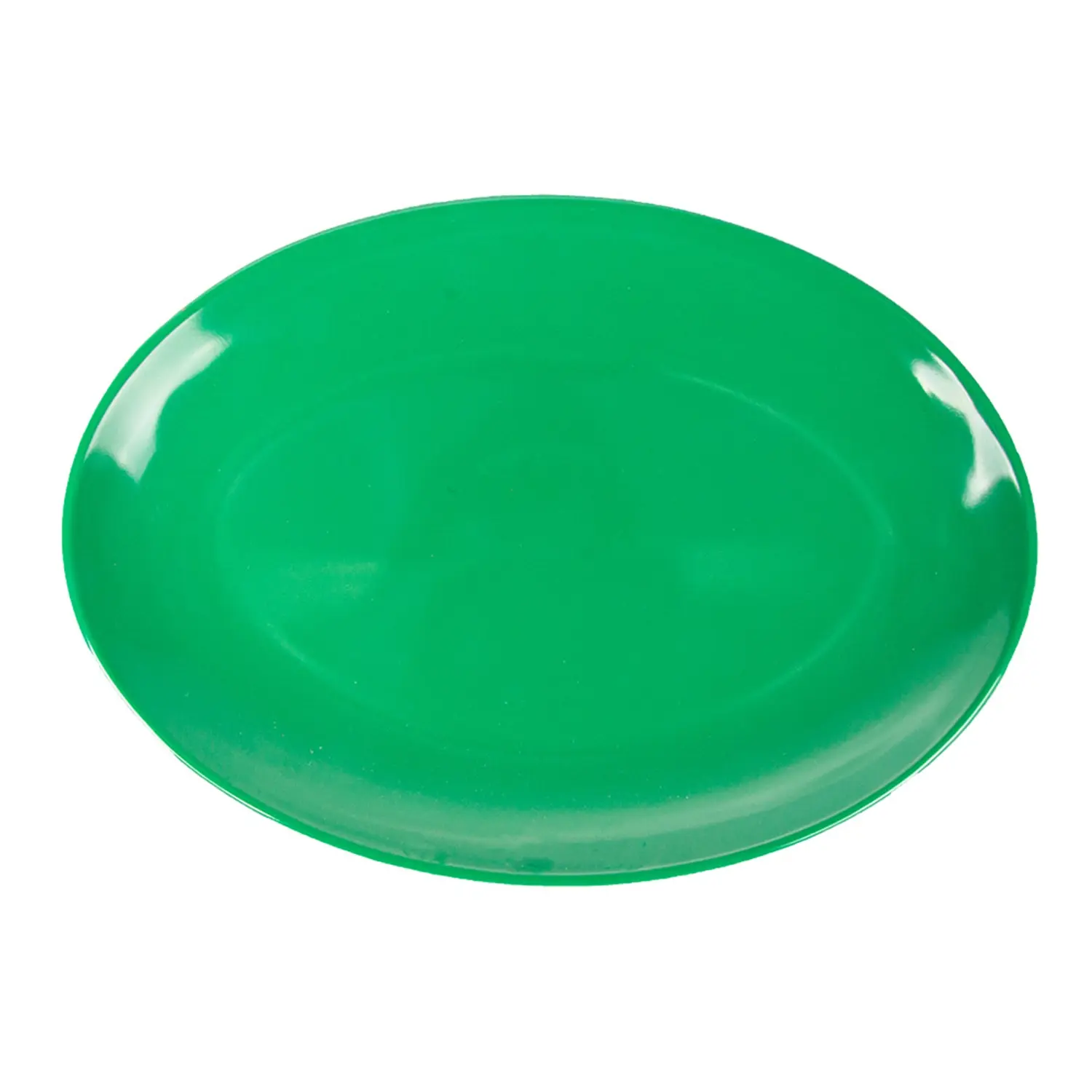 Piatti ovali   25,5x18 cm verde melamina (15 unità)