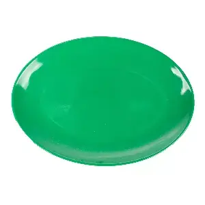 Piatti ovali   25,5x18 cm verde melamina (15 unità)
