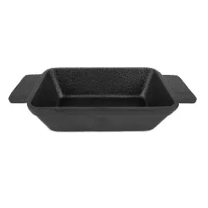 Casseruole smaltate 250 ml 13,9(18,2)x9x4 cm nero ferro (8 unità)