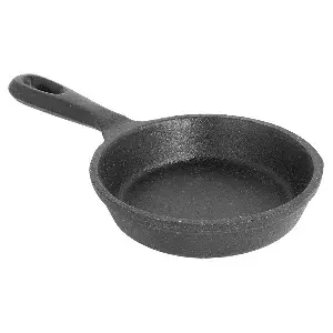 Padella smaltata  100 ml ø 10(17,3)x2,4 cm nero ferro (12 unità)
