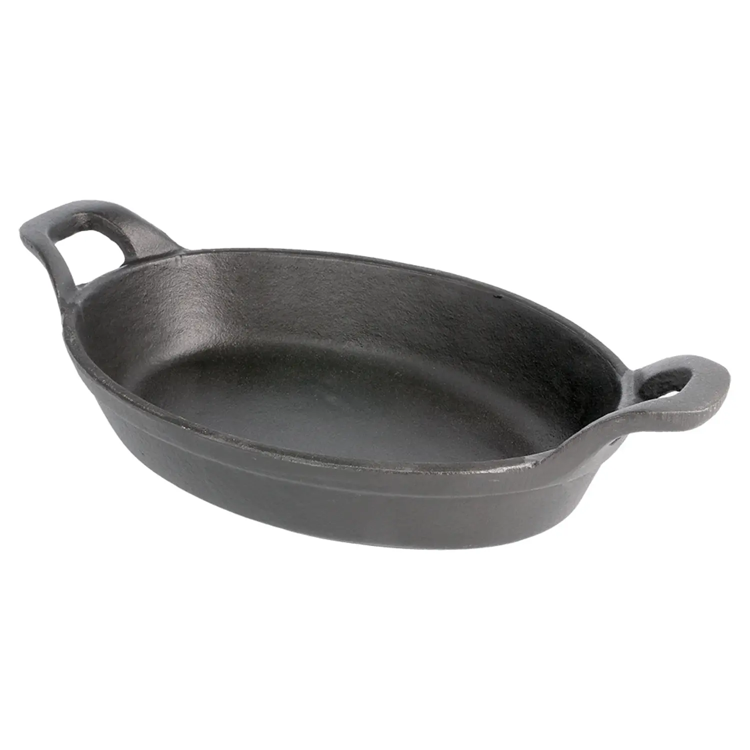 Casseruola ovale  720 ml 21,5(27,5)x15x4,5 cm nero ferro (8 unità)