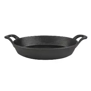 Casseruola ovale  1000 ml 24(30)x17x4,6 cm nero ferro (8 unità)