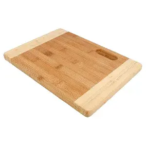 Tagliere bicolore bamboo  22x30x1,9 cm naturale bambù (1 unità)