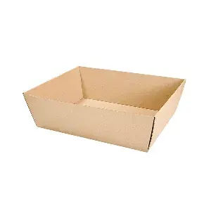 Cesto kraft liner microcanal  382 g/m2 34x20,5x11 cm kraft (20 unità)