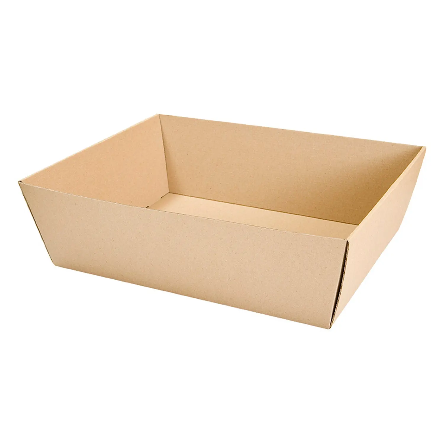 Cesto kraft liner microcanal  382 g/m2 40x26x6 cm kraft (20 unità)