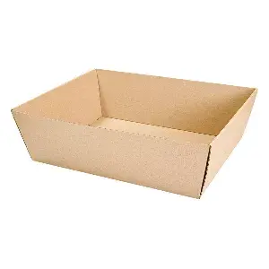 Cesto kraft liner microcanal  382 g/m2 40x26x6 cm kraft (20 unità)