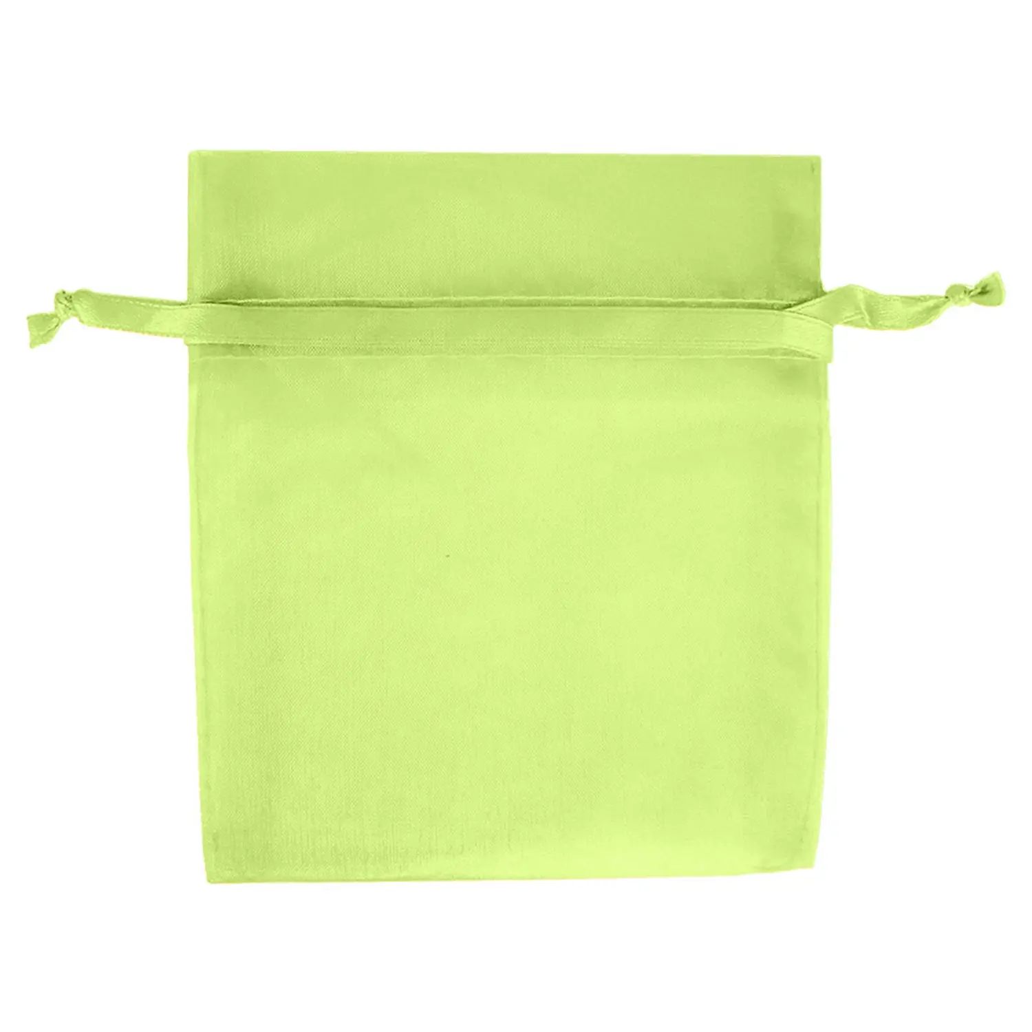 48 u. sacchetti di organza con cordicella  15x24 cm menta microfibra (1 unità)