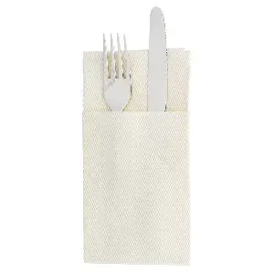 Tovaglioli canguro like linen  70 g/m2 40x40 cm crema spunlace (700 unità)