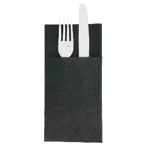 Tovaglioli canguro plus  55 g/m2 40x45 cm nero airlaid (720 unità)