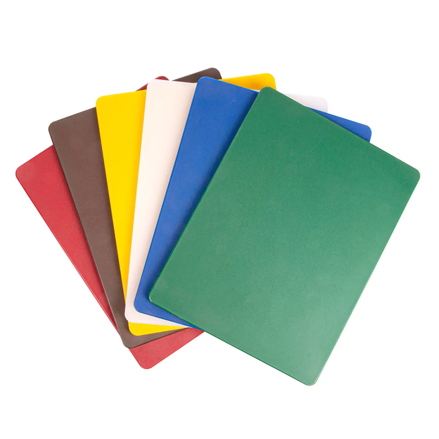 Set de 6 tábuas para cortar em 6 cores   40x30x1 cm sortido ldpe (1 unidade)