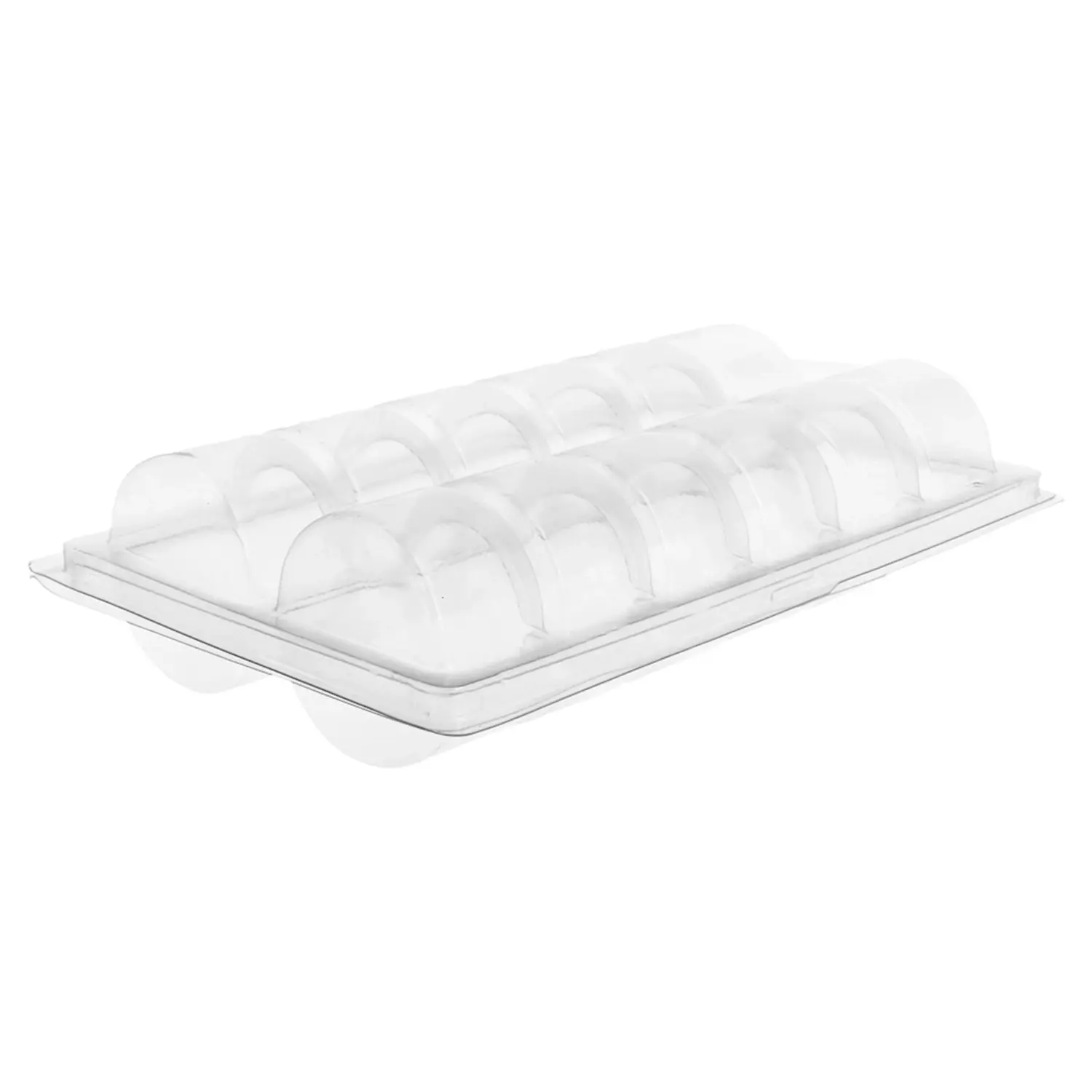 Scatola con alveare per 12 macaron   13,3x22,5x5 cm trasparente pet (75 unità)