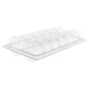 Blisters 6 macarons   13,3x22,5x5 cm transparente pet (75 unidade)