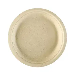 Pratos bionic  ø 26x2,1 cm natural bagaço (500 unidade)