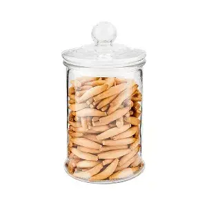 Barattolo per conservare cilindrico waki glass 1200 ml ø 13x23,5 cm trasparente cristal (6 unità)