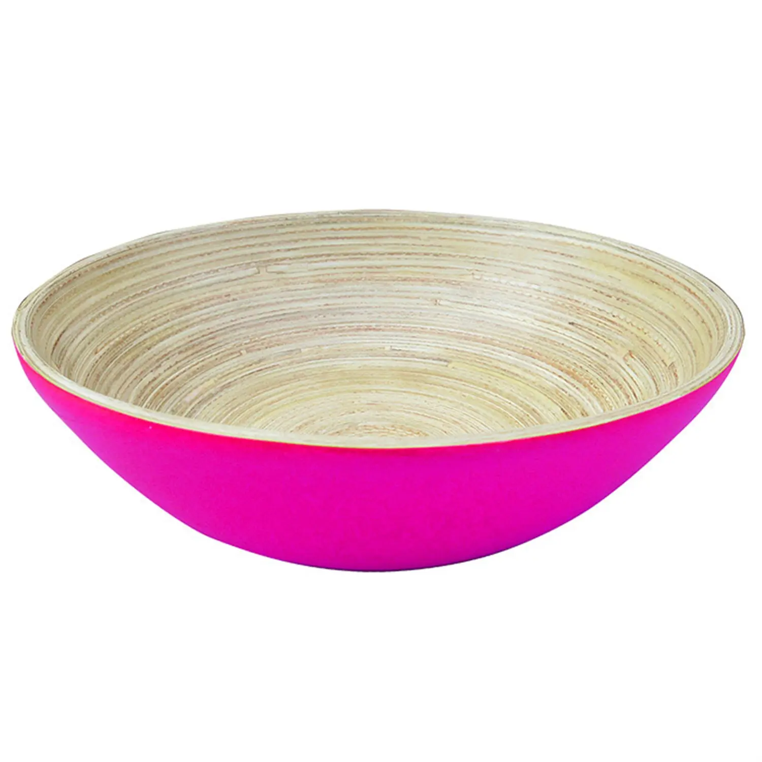 Ciotole  ø 20x6 cm fucsia bambù (1 unità)