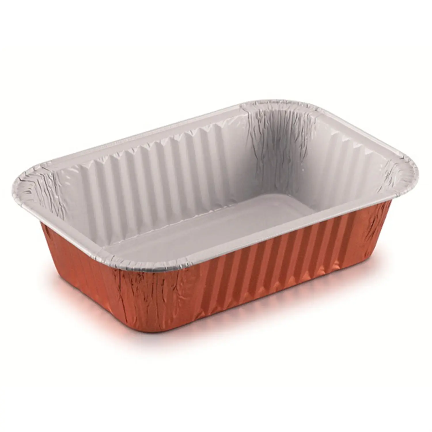 Contenitori laccati  910 ml 20,4x13,8x4,9 cm rame alluminio (100 unità)
