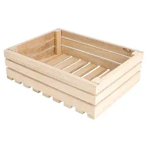 Cassa presentazione buffet wood  20,3x15,2x6 cm naturale legno (1 unità)