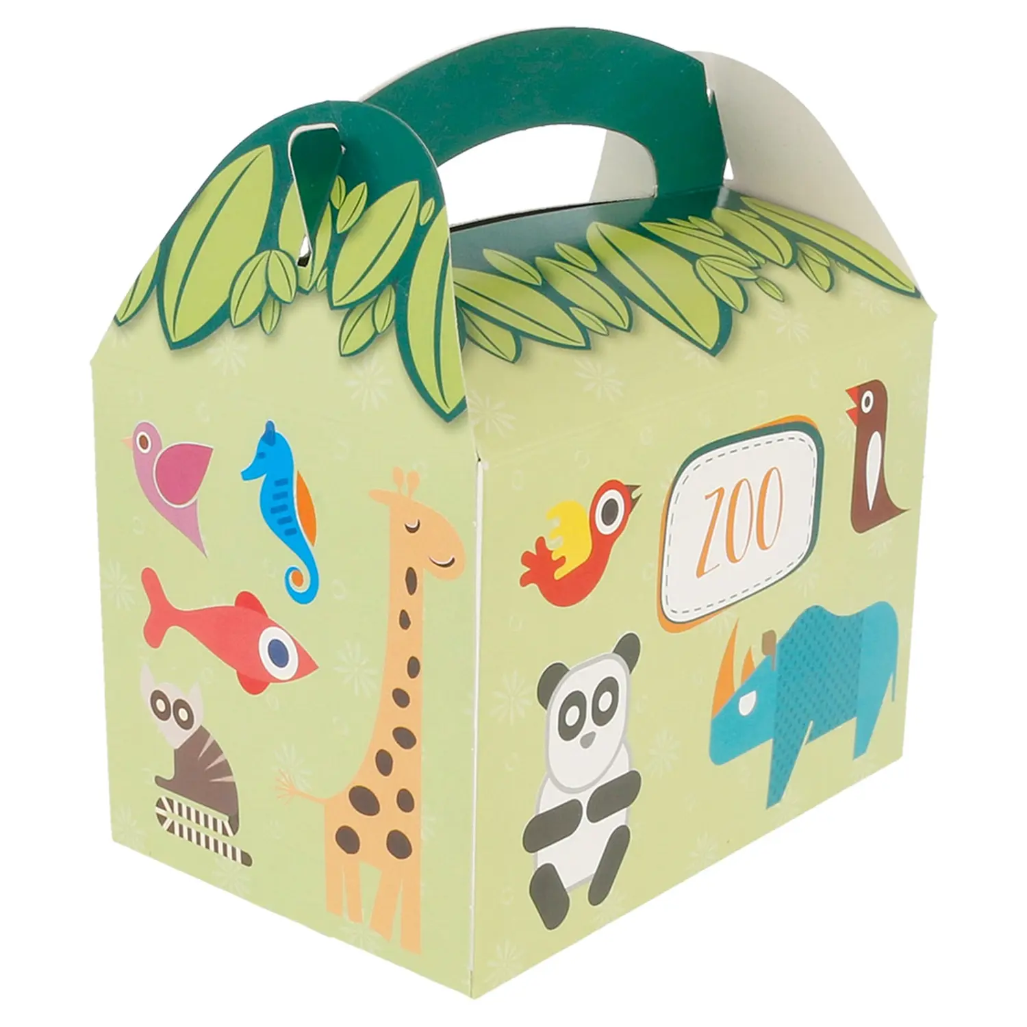 Scatole menu bambini 'zoo' 320 g/m2 15,50x10,50x17,50 cm quatricomia cartone (300 unità)