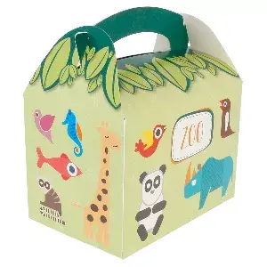 Scatole menu bambini 'zoo' 320 g/m2 15,50x10,50x17,50 cm quatricomia cartone (300 unità)