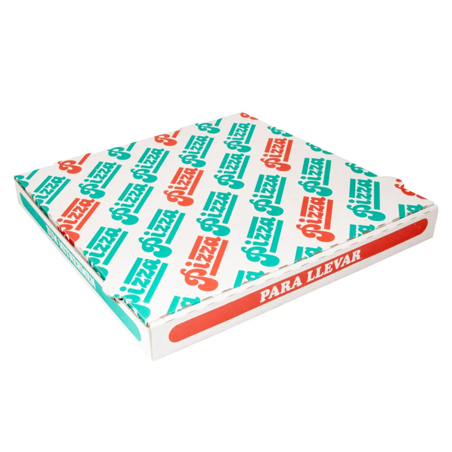 Caixas de pizza  348 g/m2 33x33x3,5 cm branco cartão microcanal (100 unidade)