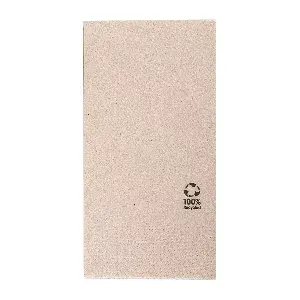 Tovaglioli ecolabel 2 veli piegato 1/8 feel green  18 g/m2 40x40 cm naturale tissue riciclato (1800 unità)