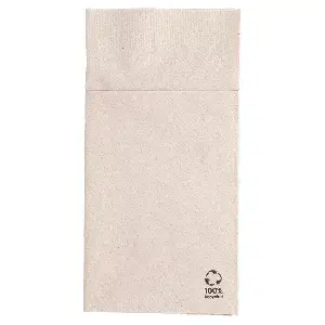 Tovaglioli canguro ecolabel 2 veli feel green  18 g/m2 40x40 cm naturale tissue riciclato (1000 unità)