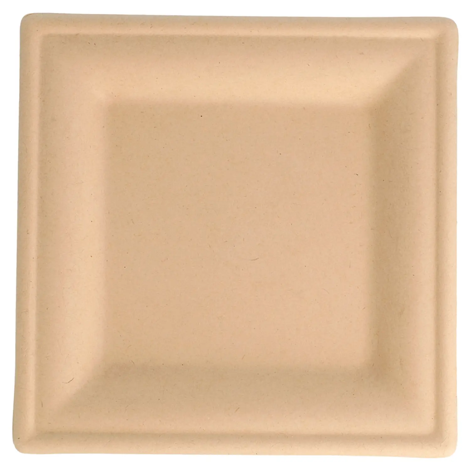 Piatti quadrati bionic  16x16x1 cm naturale bagassa (1000 unità)