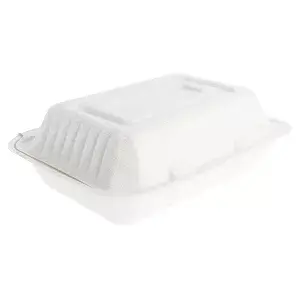 Conchas bionic 1 l 16,5x22,5x6,4 cm blanco bagazo (200 unid.)