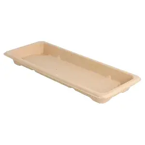 Scatole sushi bionic  22x9x2 cm naturale bagassa (800 unità)