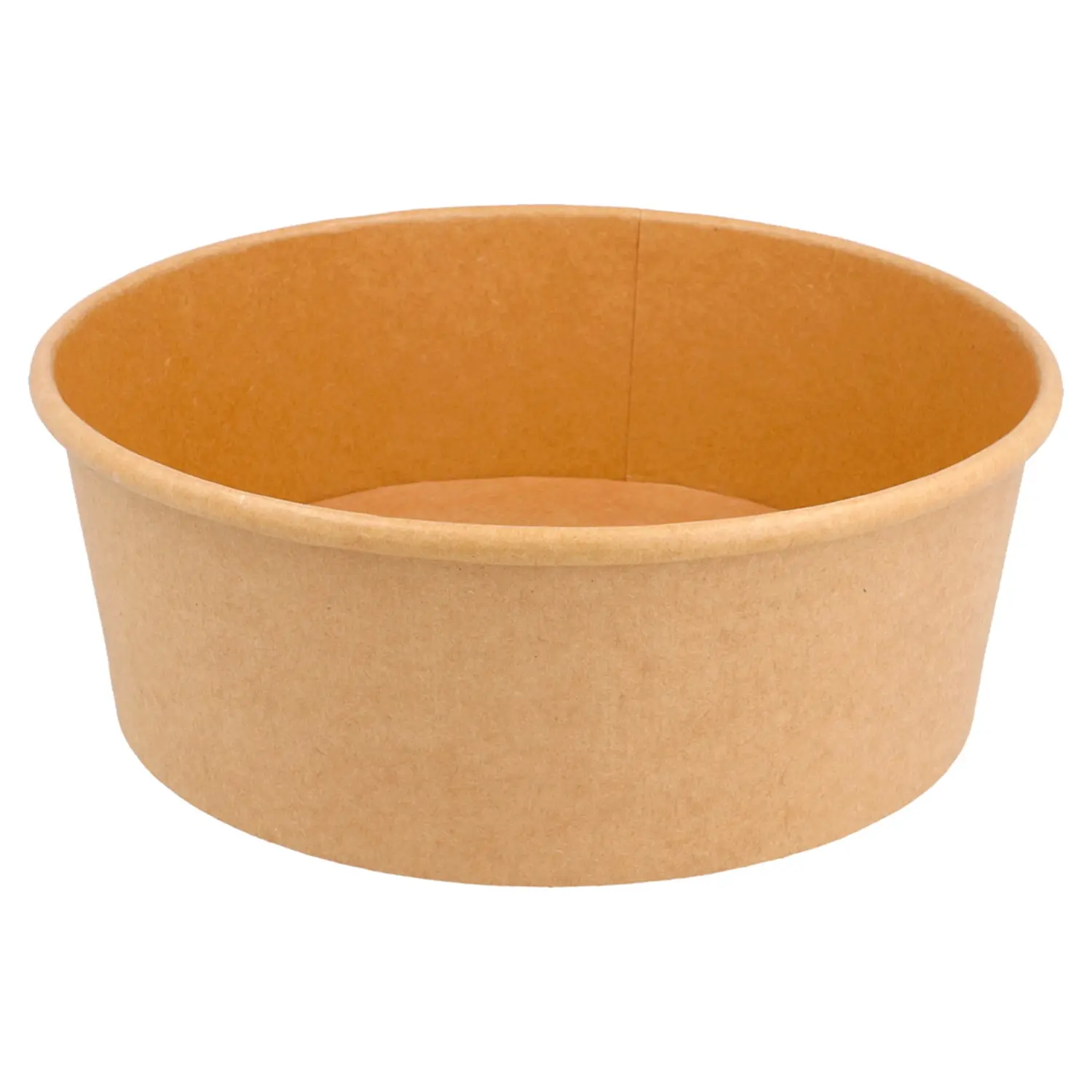 Insalatieri  1300 ml - 43,3 oz 320 + 18 pe g/m2 ø 18,4/16x6,6 cm naturale kraft (300 unità)